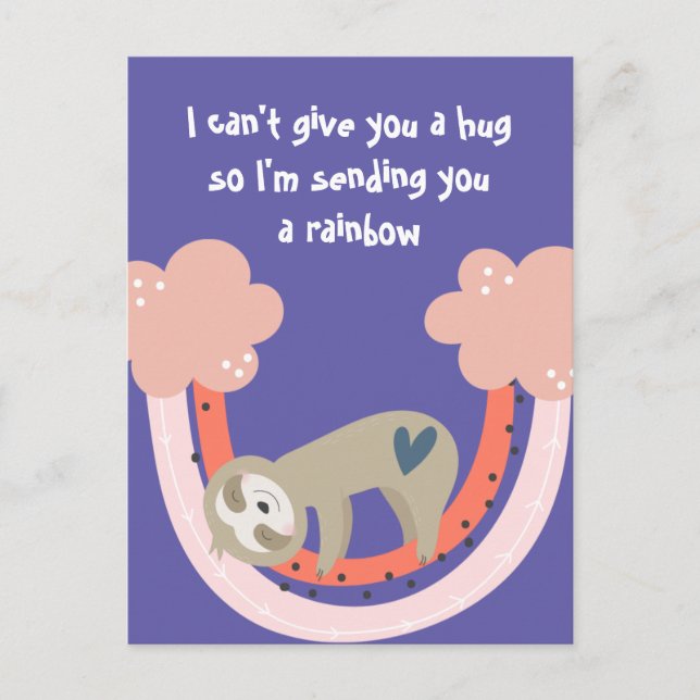 Jag skickar dig en regnbågsmil vykort (Framsida)