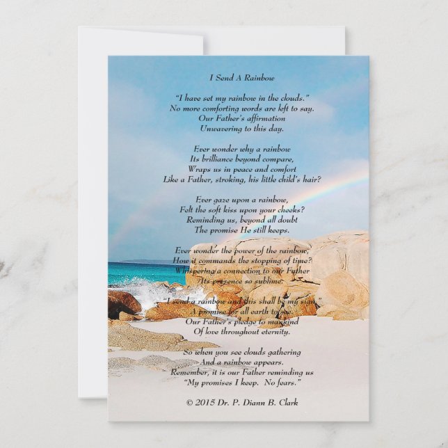 "Jag skickar ett regnbåge"-projektionsyta (Framsida)