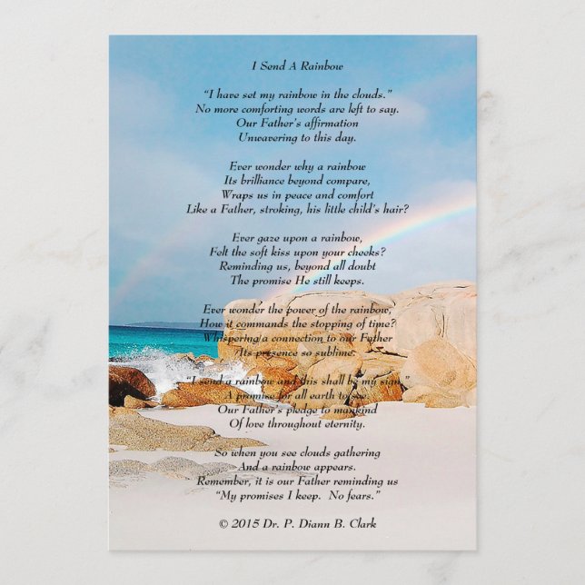 "Jag skickar ett regnbåge"-projektionsyta (Framsida)