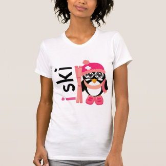 Jag skidar pingvinet t-shirt