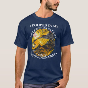 Jag skitade i min flickväns kattlåda t shirt