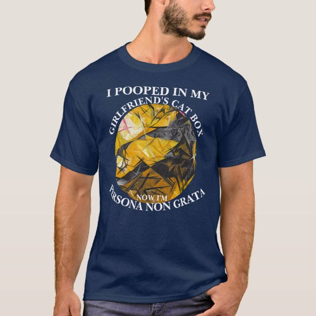 Jag skitade i min flickväns kattlåda t shirt (Framsida)