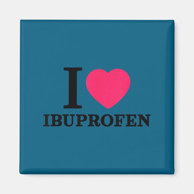 Jag Skjorta Ibuprofen Magnet (Framsidan)