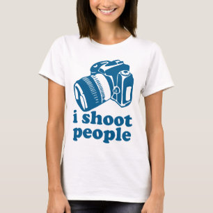 Jag skjuter folk - blått t shirt