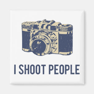 Jag skjuter folk fotografikamera magnet