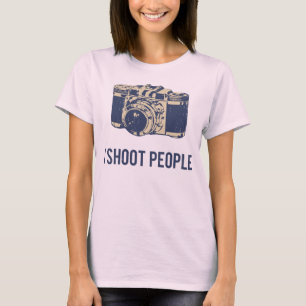 Jag skjuter folk fotografikamera t shirt