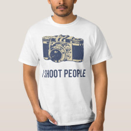 Jag skjuter folk fotografikamera t-shirt