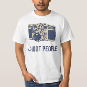 Jag skjuter folk fotografikamera tee