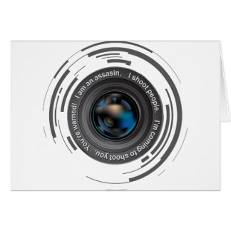 Jag skjuter folk hälsningskort