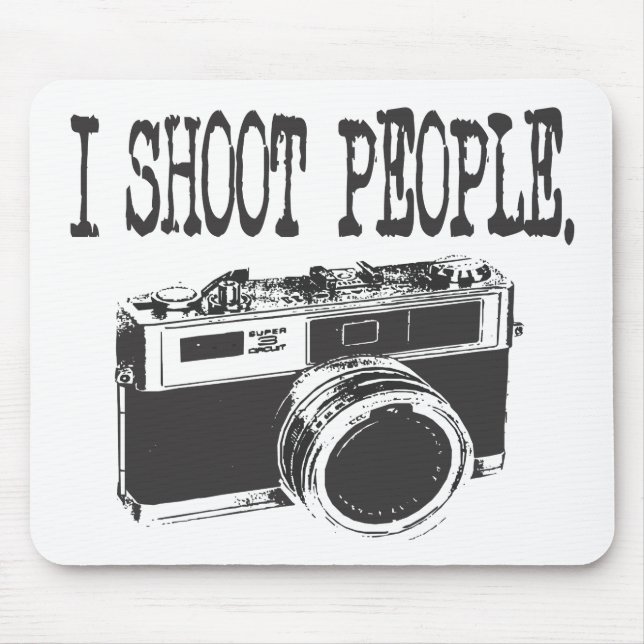 Jag skjuter folk musmatta (Framsidan)
