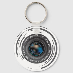 Jag skjuter folk nyckelring