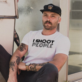 Jag skjuter folk roliga fotografier av älskare cit t shirt