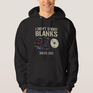Jag skjuter inte blanka Könsbestämmande baby showe Hoodie