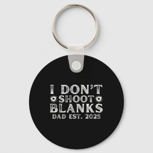 Jag skjuter inte blankor Pappa Est 2025 Könsbestäm Nyckelring