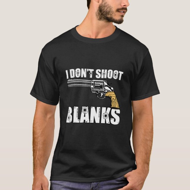 Jag skjuter inte Blanks Vasectomy Survivor T Shirt (Framsida)