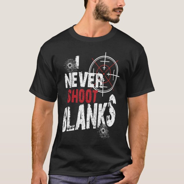 Jag skjuter inte blankt Gravid i New Pappa Announc T Shirt (Framsida)