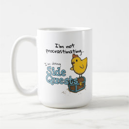 Jag skjuter inte upp mig. Jag gör sidofrågetecken. Kaffemugg