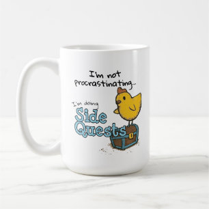 Jag skjuter inte upp mig. Jag gör sidofrågetecken. Kaffemugg