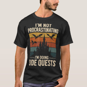 Jag skjuter inte upp om jag gör sidoofferter Retro T Shirt