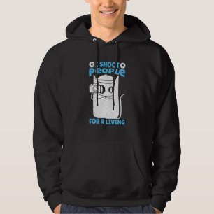 Jag Skjuter Människor För Att Leva Fotografi Katt Hoodie