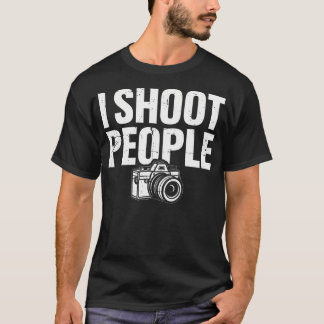 Jag skjuter människor Fotograf Rolig Snapshot Kame T Shirt