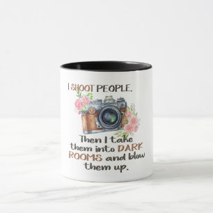 Jag skjuter människor/fotografi mugg