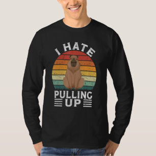 Jag skjuter upp Capybara gort Meme Rodent Vinta T Shirt