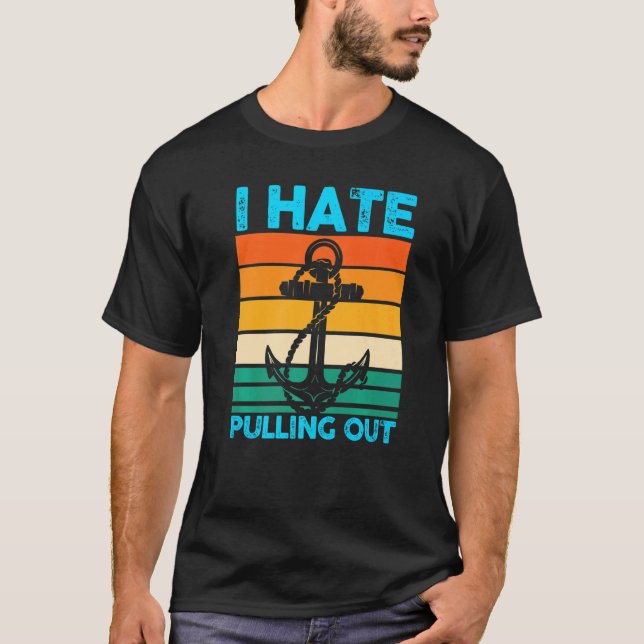 Jag skjuter ut båten. t shirt (Framsida)