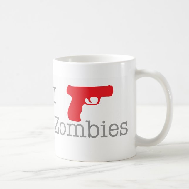 Jag skjuter zombies kaffemugg (Höger)