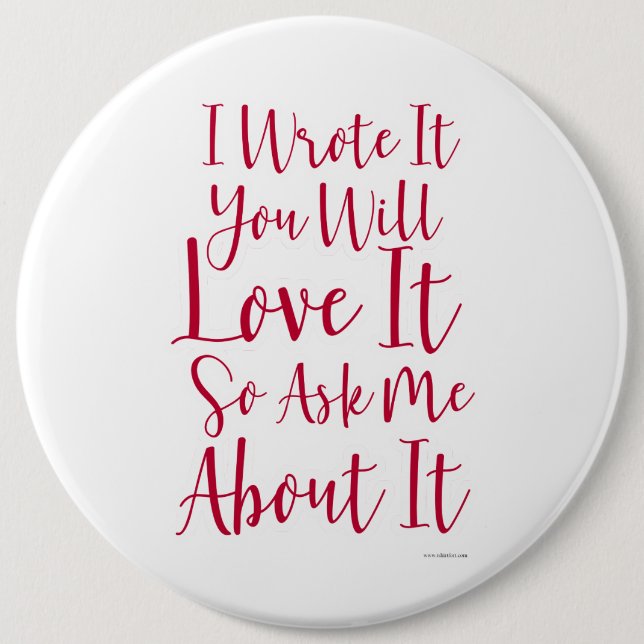 Jag skrev det och du kommer att Kärlek det Knapp (Framsida)