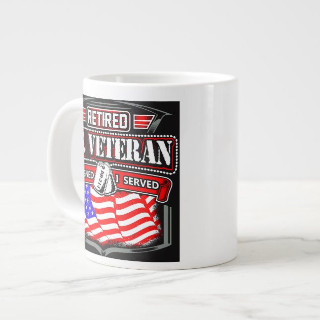 Jag skrev på att jag serverade kaffe mugg jumbo mugg (Framsida vänster)