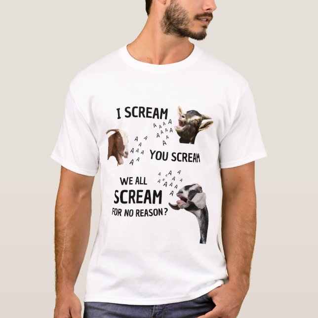 Jag skriker att ni skriker att vi alla skriker uta t shirt (Framsida)