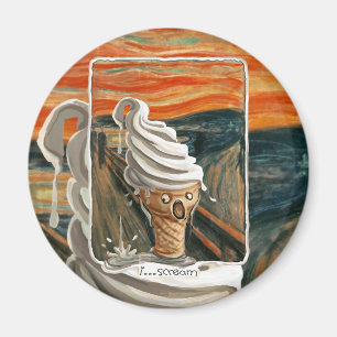 Jag skriker glass magnet