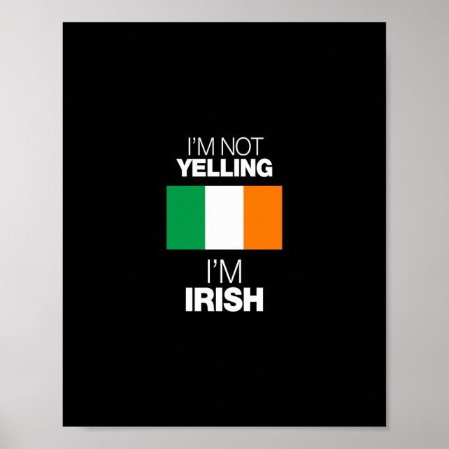 Jag skriker inte att jag är irish poster (Framsidan)
