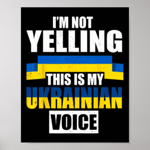 Jag skriker inte, det är min ukrainska röst Ukrain Poster