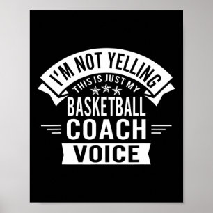 Jag skriker inte, det här är bara min coachröst poster