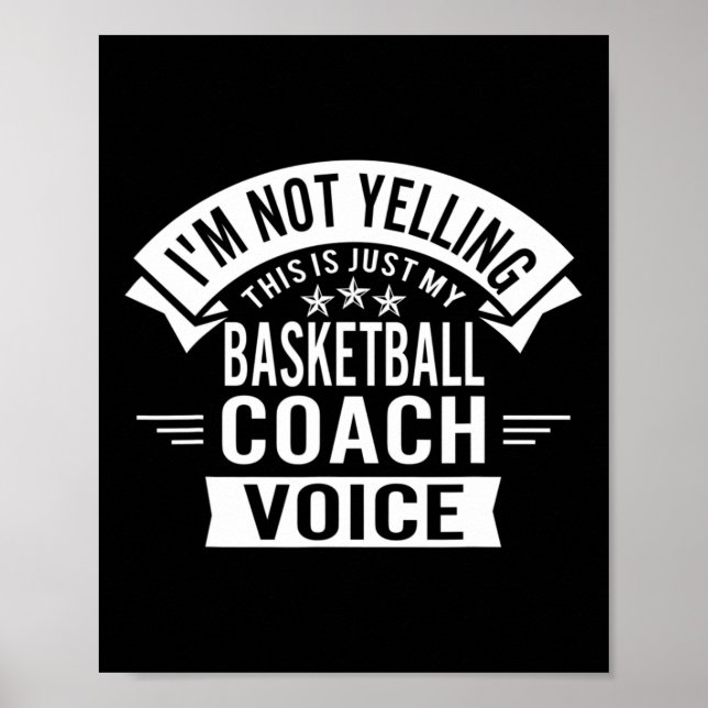 Jag skriker inte, det här är bara min coachröst poster (Framsidan)