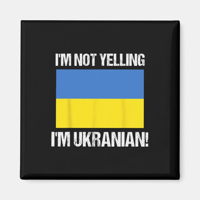 Jag skriker inte, jag är ukrainsk internationell f magnet (Framsidan)