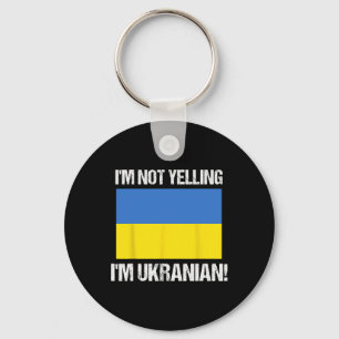Jag skriker inte jag är ukrainsk internationell fl nyckelring
