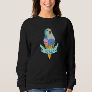 Jag skriker Quaker Parrot, Lusnyj Ice-kräm Blue Mu T Shirt