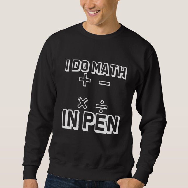 Jag skriver matematik i pennan lång ärmad tröja (Framsida)
