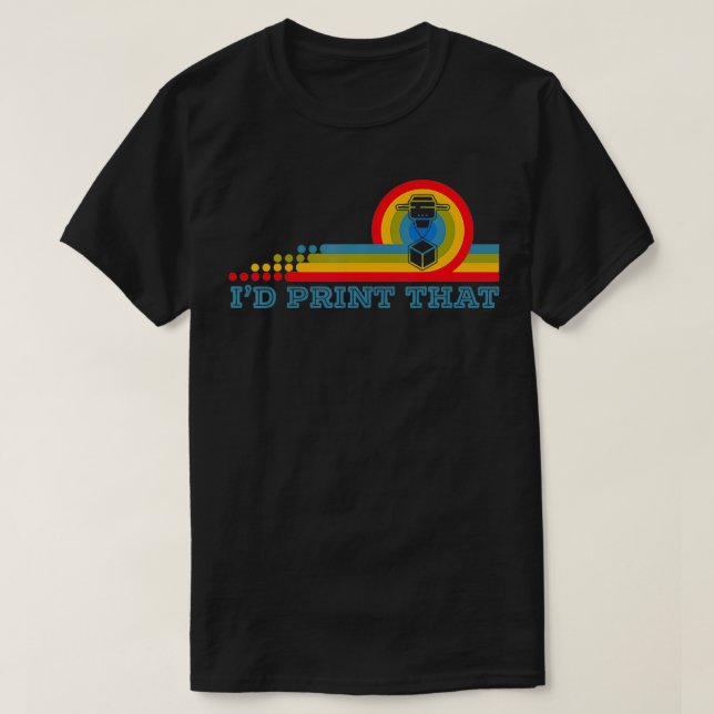 Jag skriver ut den 3D-trycktillsatstillverkningen T Shirt (Design framsida)