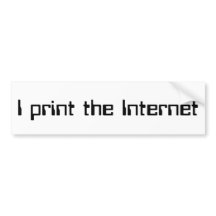 Jag skriver ut Internet