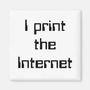Jag skriver ut Internet Magnet