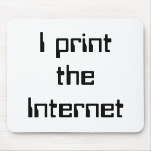 Jag skriver ut Internet Musmatta