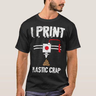 Jag Skriver Ut Plastskit Cool 3D-Utskrift 3D-Print T Shirt