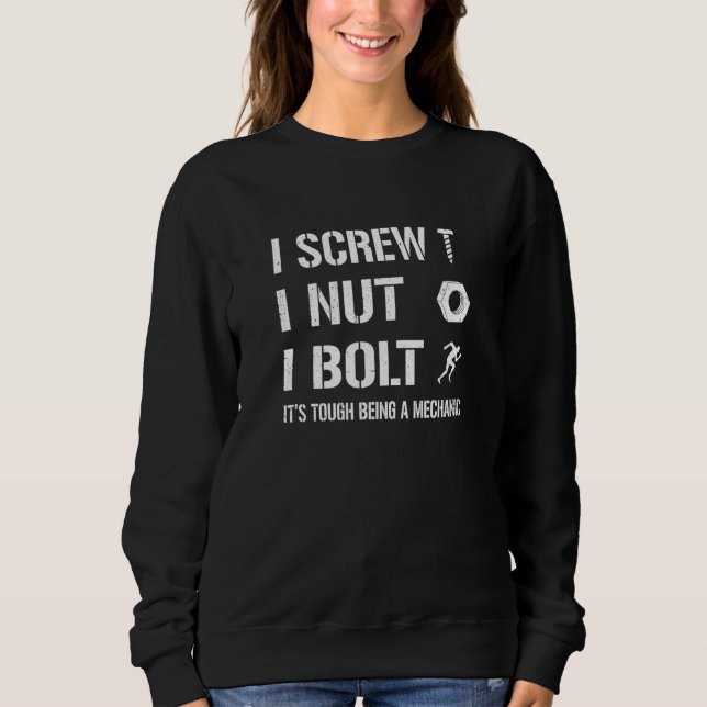 Jag skruvar jag muttrar jag bultar Det är tufft at T Shirt (Framsida)