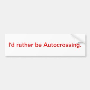 Jag skulle är ganska Autocrossing. Bildekal