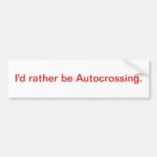 Jag skulle är ganska Autocrossing. Bildekal