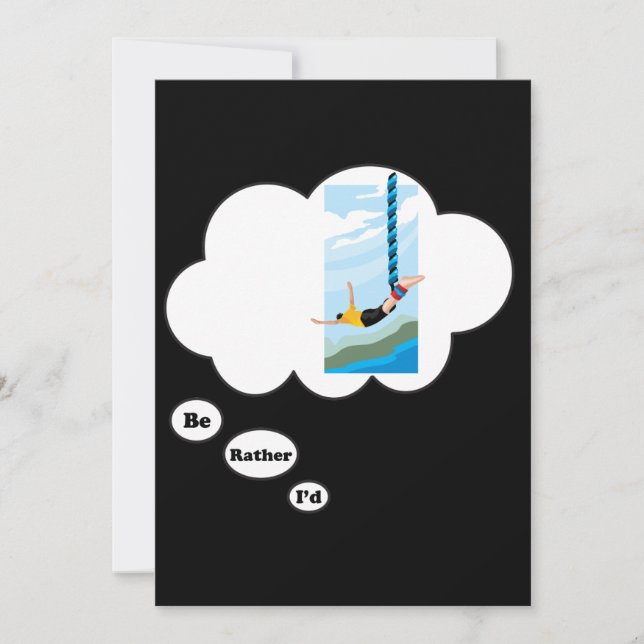 Jag skulle är ganska bungeen som hoppar 2 inbjudningar (Framsida)